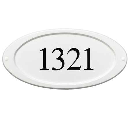 Special Lite Products Classic Address Plaque, White SAP-4180-WH